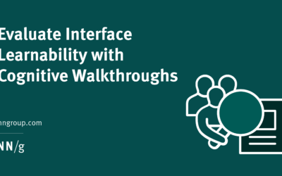 Evaluate Interface Learnability with Cognitive Walkthroughs