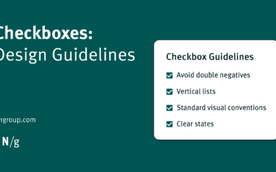 Checkboxes: Design Guidelines