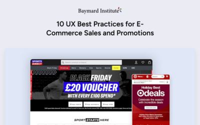 10 Sales UX Best Practices For E-Commerce — Baymard